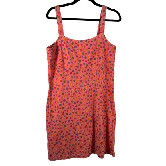 Fresh Produce Pink Polka Dot Sleeveless Dress Women's Size Medium - Picture 1 of 5